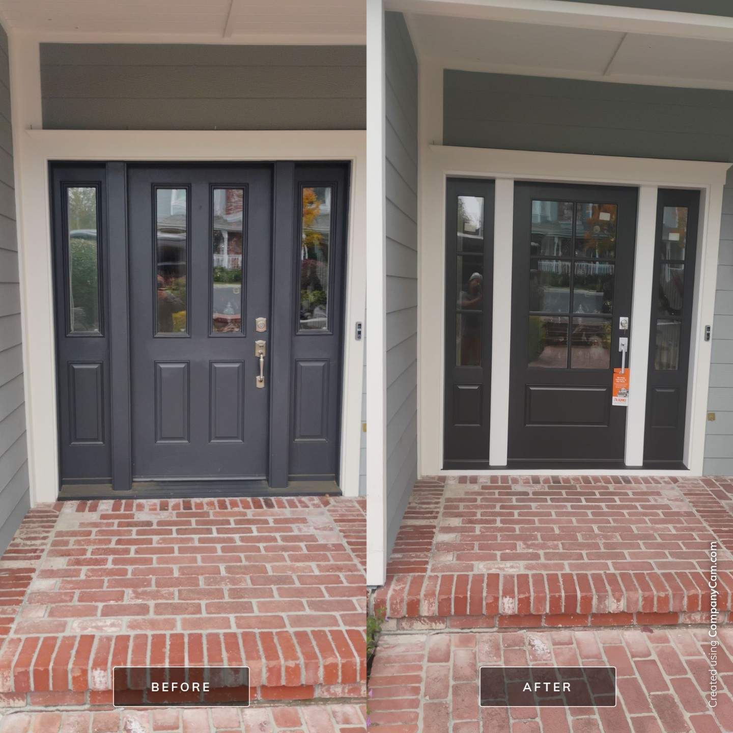 Walnut Creek Therma-Tru Smooth-Star front door replacement after
