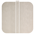 Brushed Nickel hinge swatch