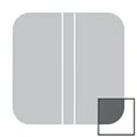 5/8" radius hinge corner diagram