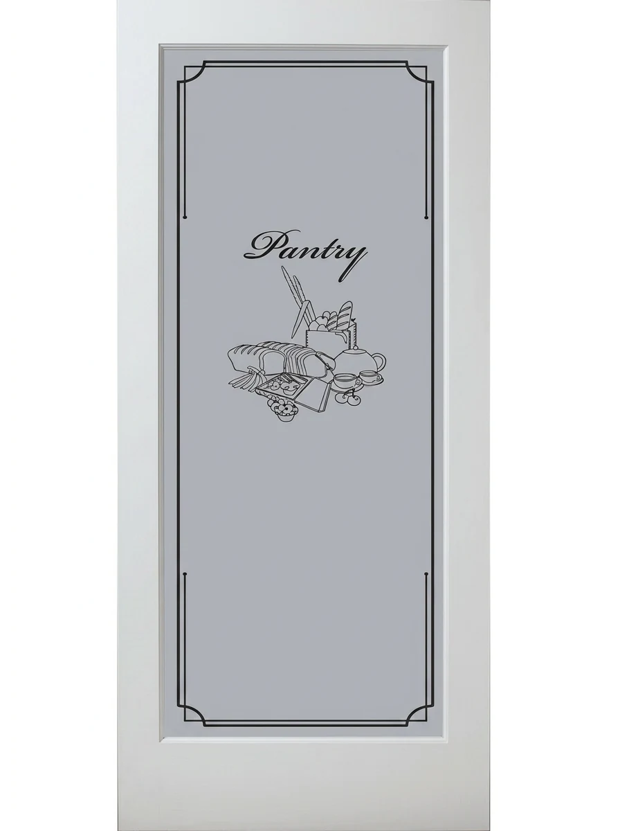 1501 Pantry interior door — 1-Lite Pantry Primed