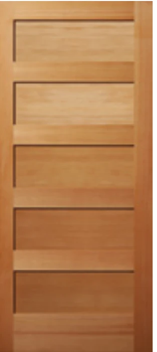 55 Flat Fir interior door — 5-Panel Flat Fir